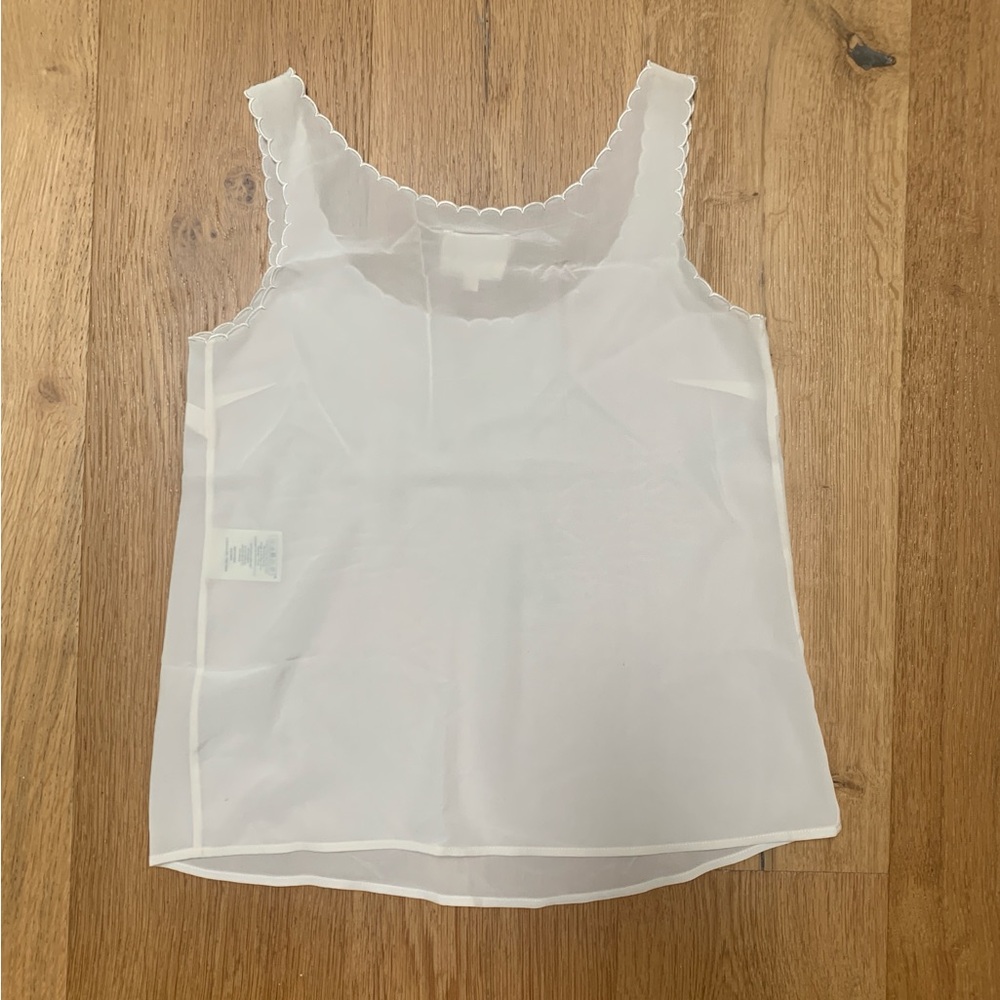 Sezane Lucie tank top blouse ecru 32 - Picture 4 of 6
